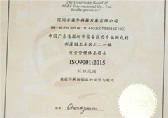 質(zhì)量體系證書(shū)